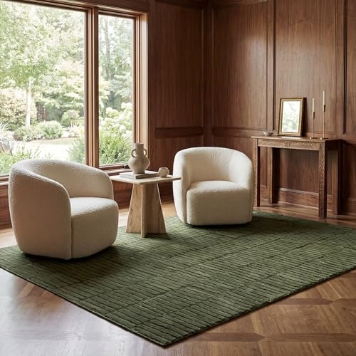 nuLOOM Kailani Green Geometric Washable Area Rug, 8' x 10'