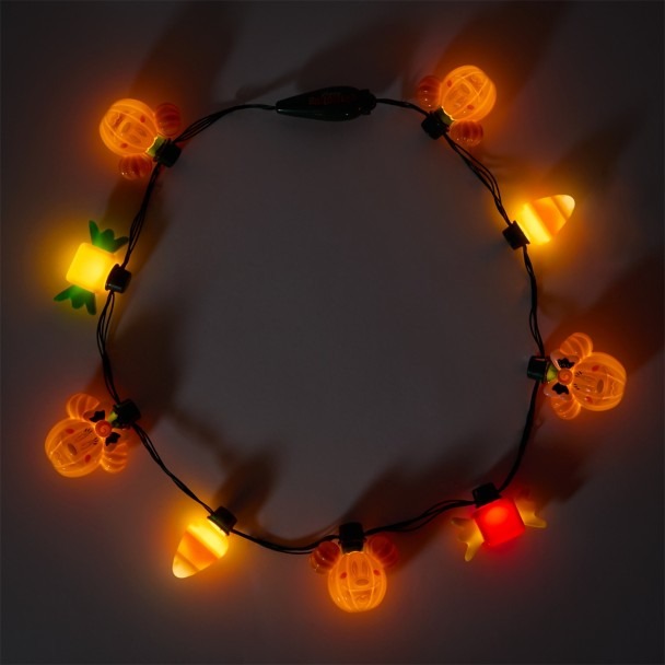 Mickey and Minnie Mouse Halloween Glow Necklace | Disney Store